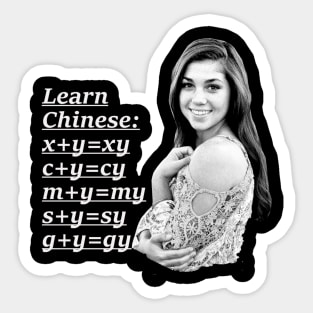 Learn chinese concept artwork! Sticker